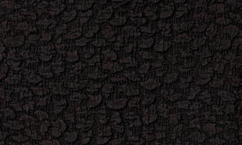 Shop English Factory Textured Off The Shoulder Midi Dress In Black