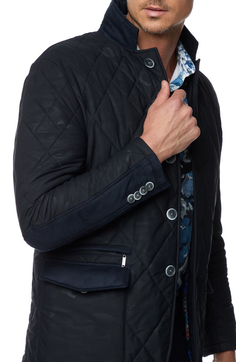Robert Graham The Jetset V Quilted Nylon Jacket with Removable Bib, Alternate, color,
