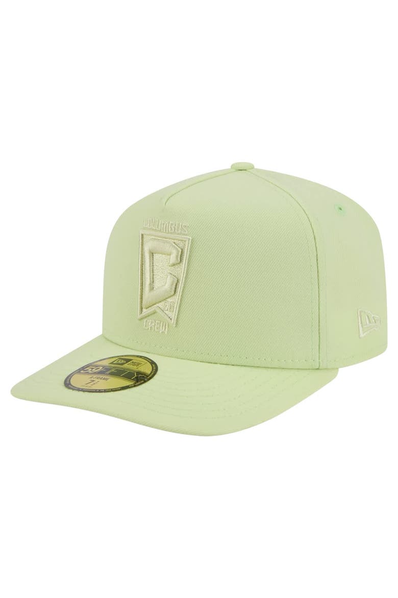 Men's New Era Green Columbus Crew Color Pack A-Frame 59FIFTY Fitted Hat, Main, color, Green
