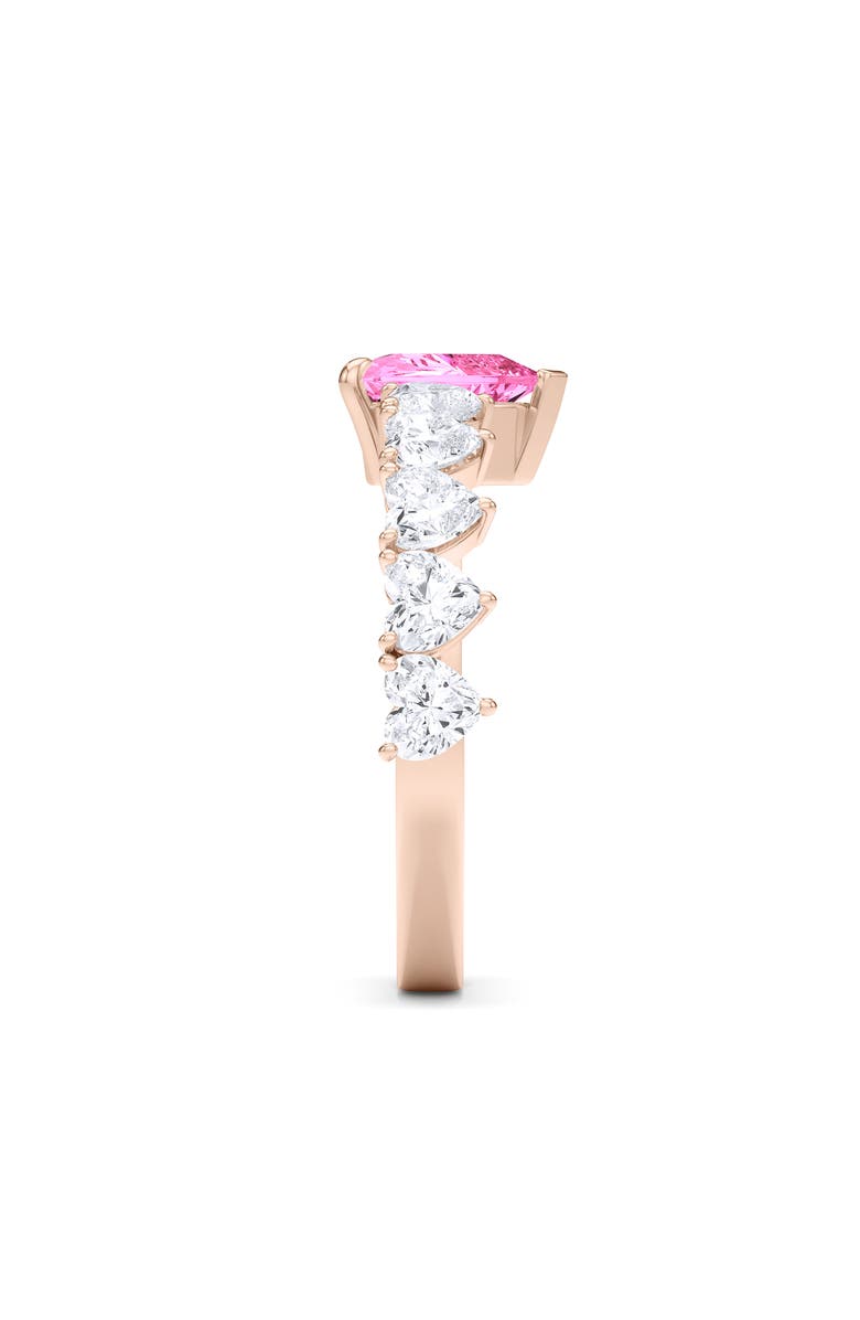 HauteCarat Floating Hearts Lab Created Diamond Ring - 2ct., Alternate, color,