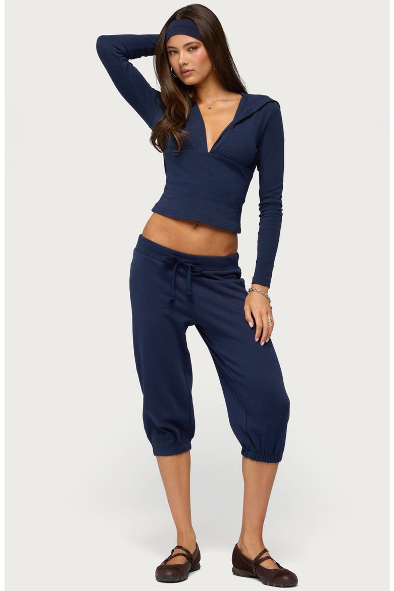 Deana Capri Sweatpants, Alternate, color, NAVY