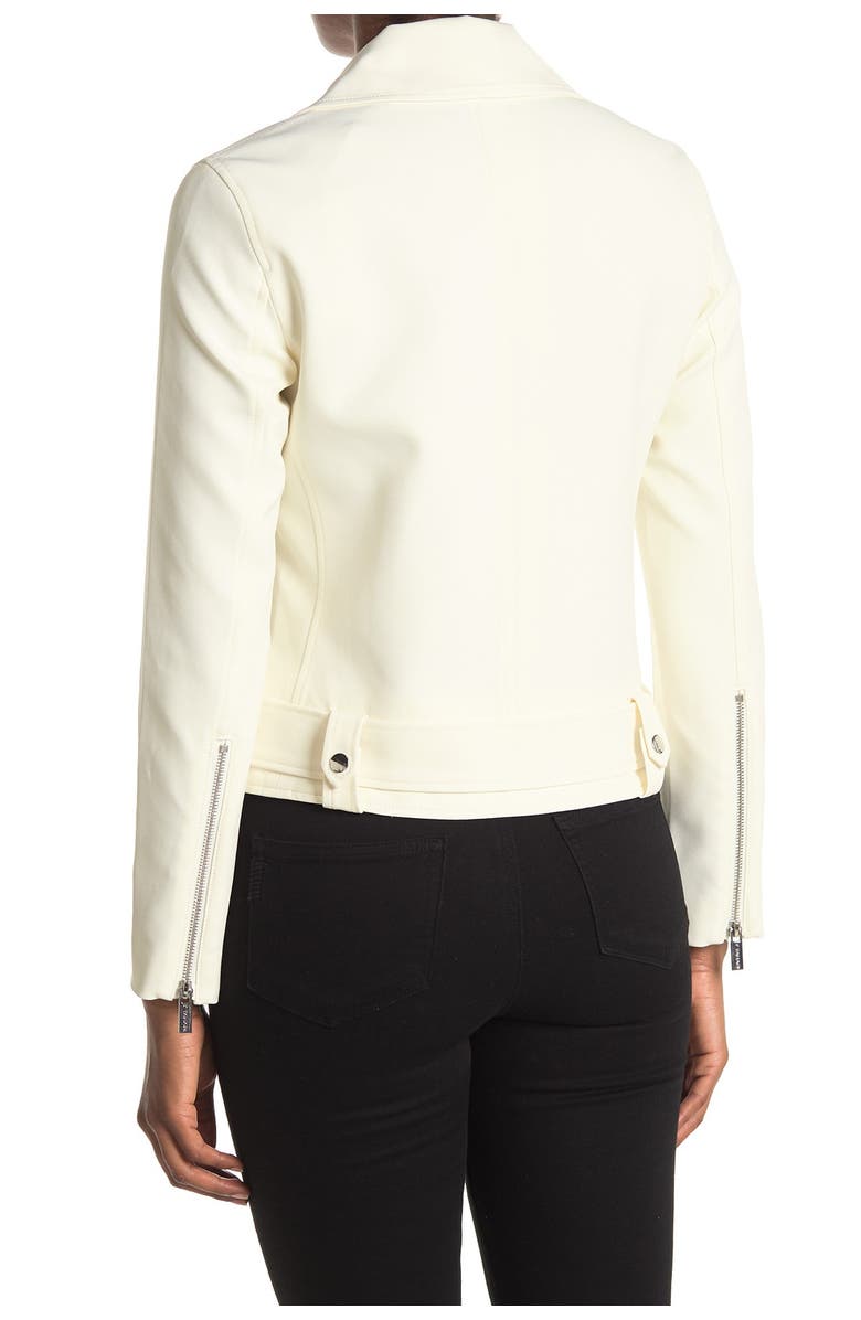 T Tahari Long Sleeve Moto Jacket, Alternate, color, 