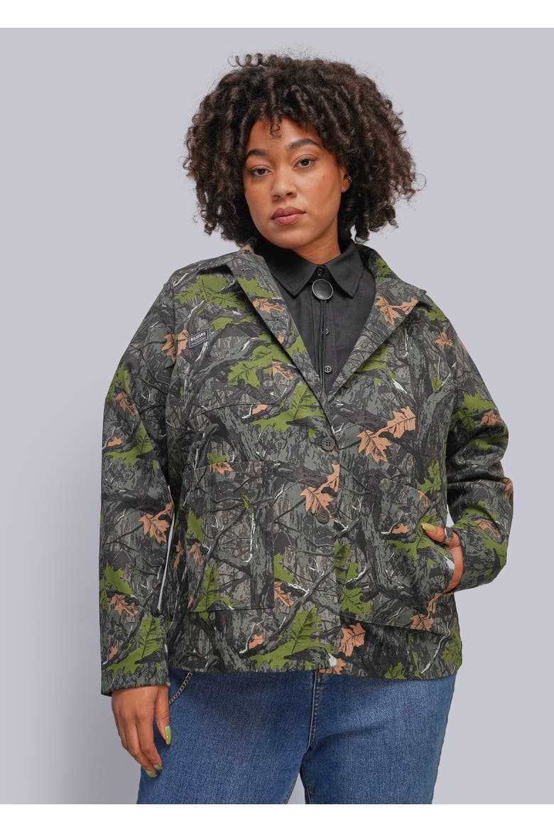 The Esssential Cotton Twill Utility Jacket, Alternate, color, WILD CAMO MOCHA