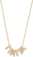 Nordstrom Mama Initial Pendant Necklace