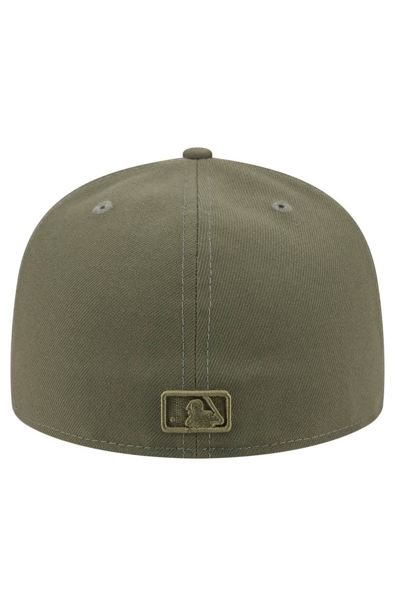 New Era Men's New Era Olive Philadelphia Phillies Color Pack A-Frame 59FIFTY Fitted Hat, Alternate, color, 