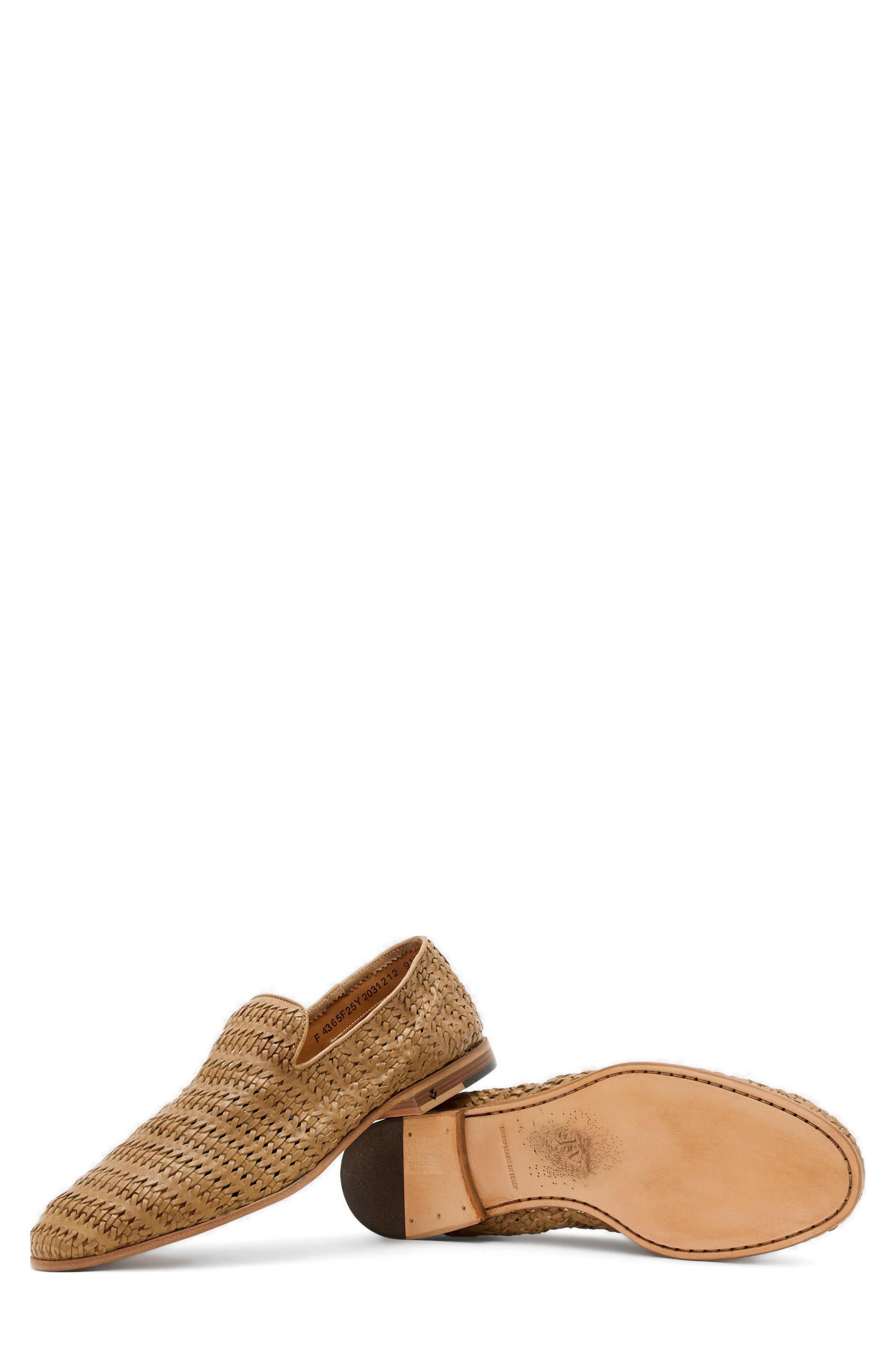 Venice Woven Slip On Shoe, Alternate, color, WOOD BROWN