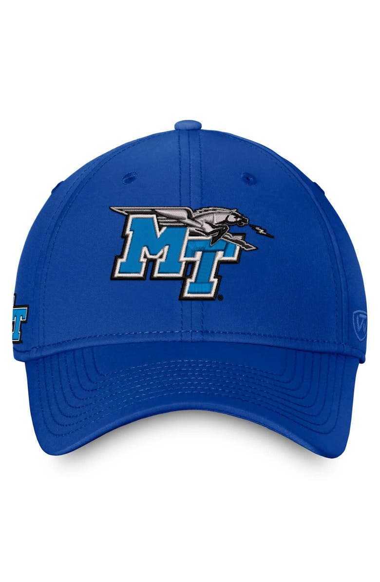 TOP OF THE WORLD Men's Top of the World Royal MTSU Blue Raiders Reflex Flex Hat, Alternate, color, Royal