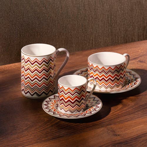 Missoni Tea Cup & Saucer Set Of 2 In Luxury Box