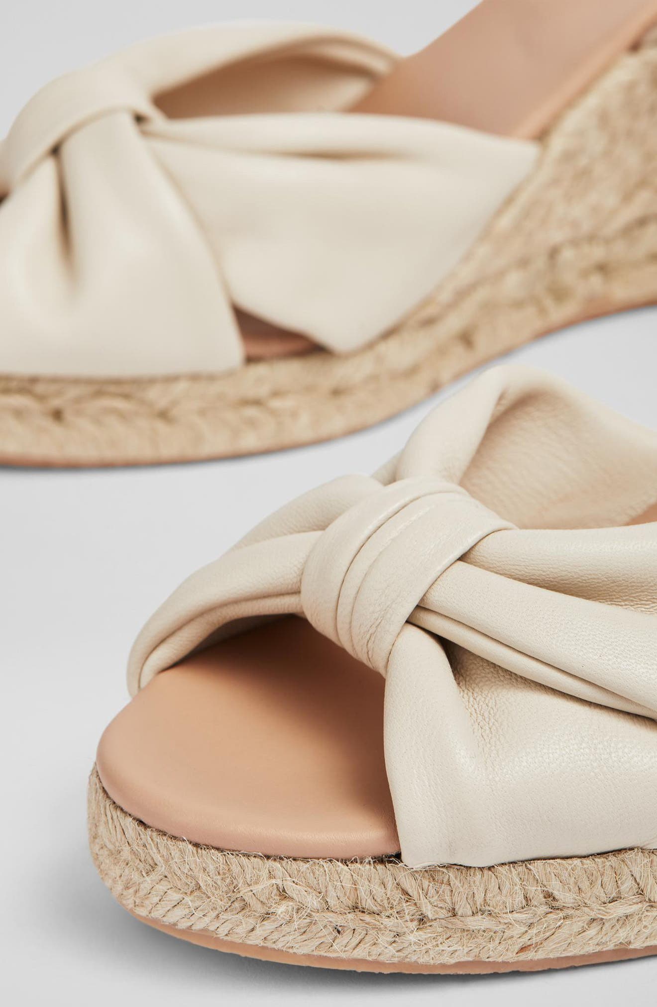 LK Bennett Angela Espadrille Wedge Sandal, Alternate, color, Ecru