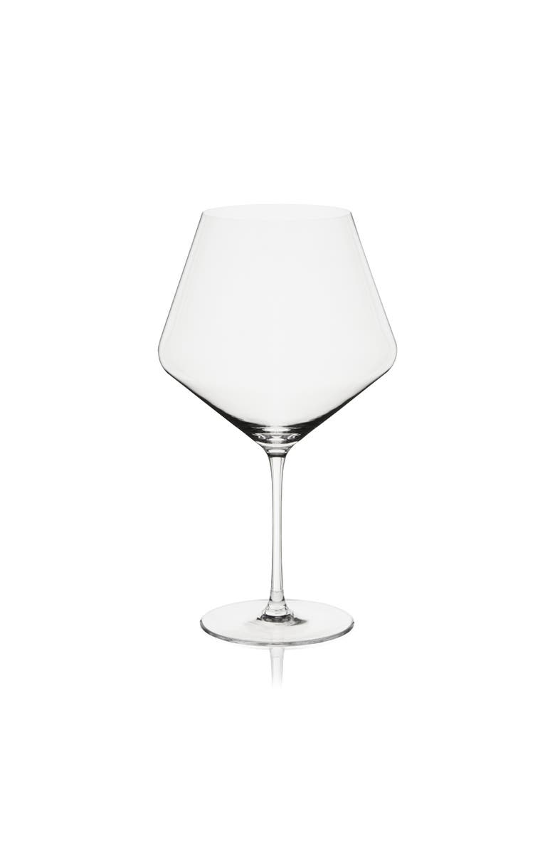 Viski Reserve Liminal Burgundy Wine Glass, Alternate, color, Clear