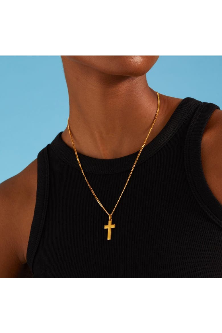 Cross Pendant, Alternate, color, Silver