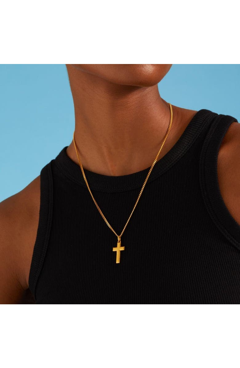 7879 Cross Pendant, Alternate, color, Silver