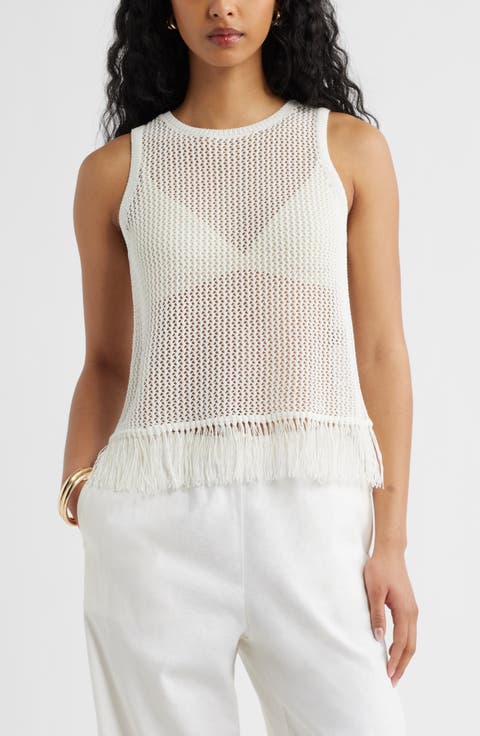 Fringe Sleeveless Sweater