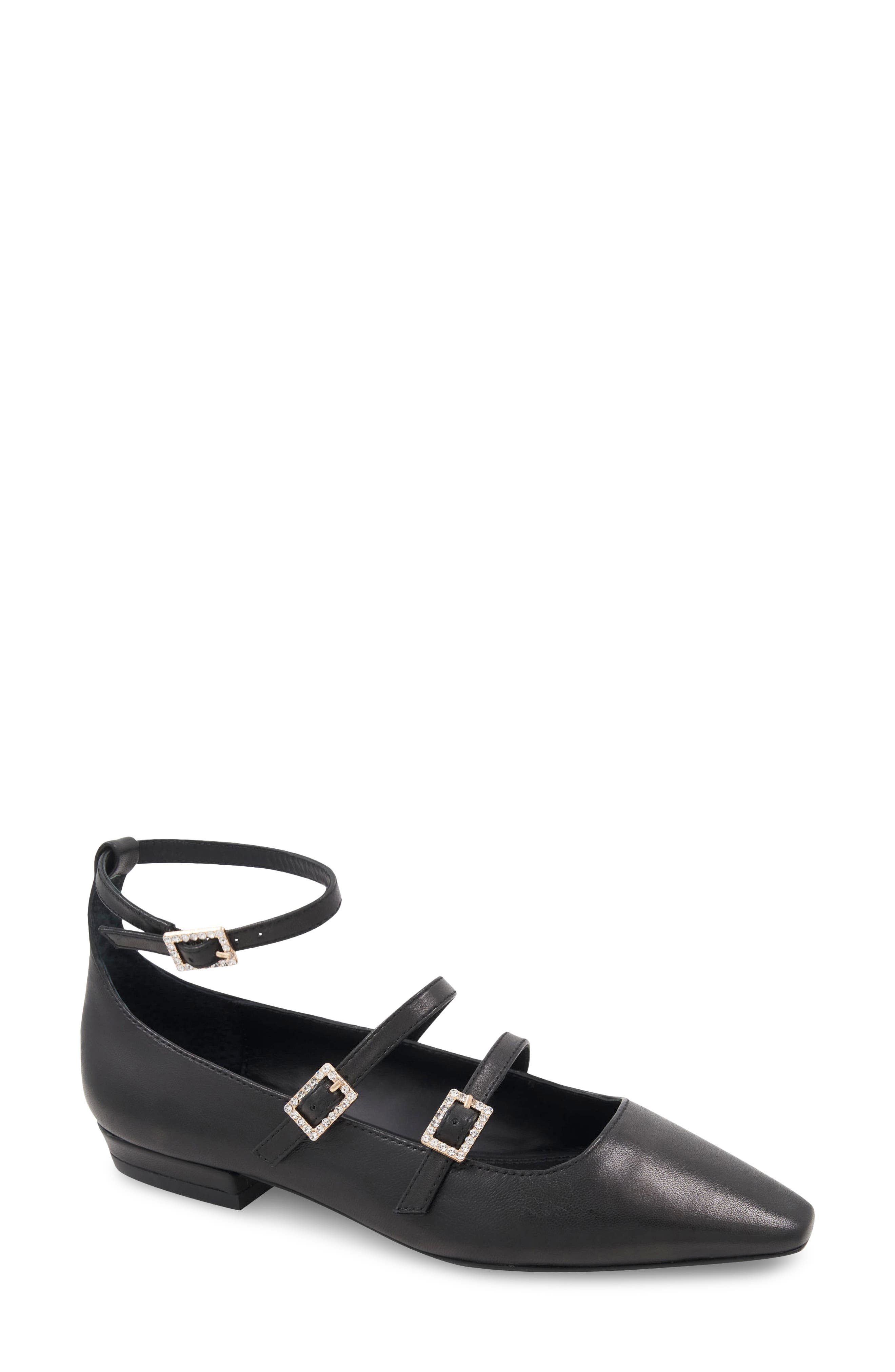 BCBGMAXAZRIA Taji Ankle Strap Mary Jane Flat, Main, color, 