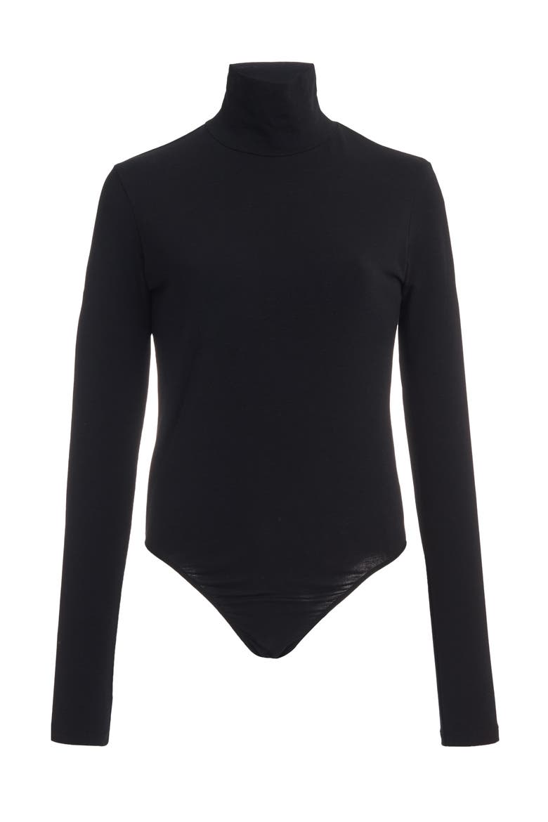 TURTLENECK BODYSUIT, Alternate, color, BLACK