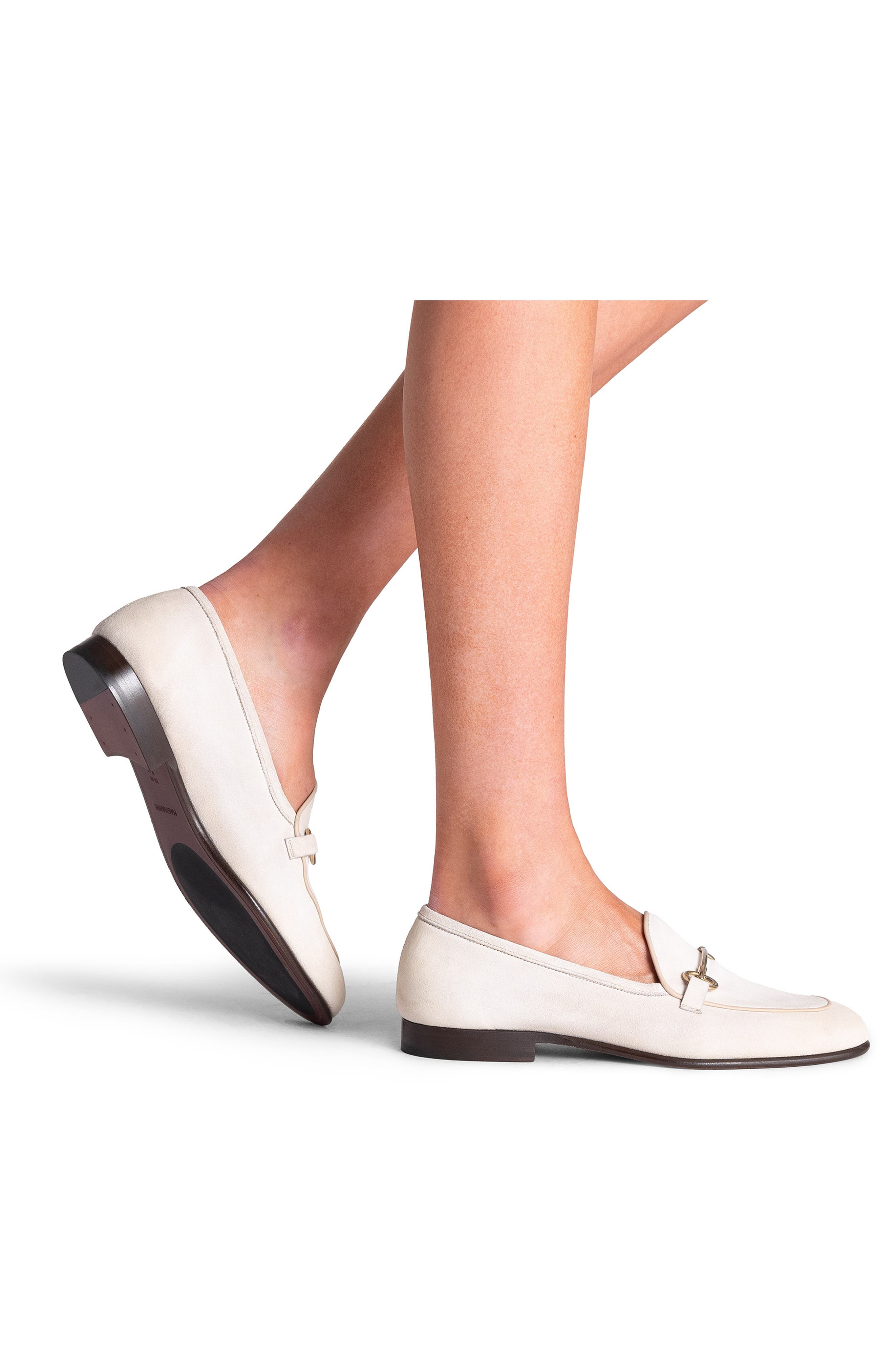 Stella II Loafer, Alternate, color, BONE SUEDE