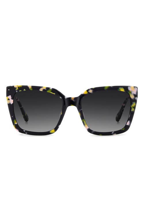 KATE SPADE KATE SPADE NEW YORK LILAH 55MM GRADIENT POLARIZED SQUARE SUNGLASSES