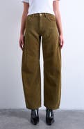 Topshop High Waist Barrel Corduroy Jeans