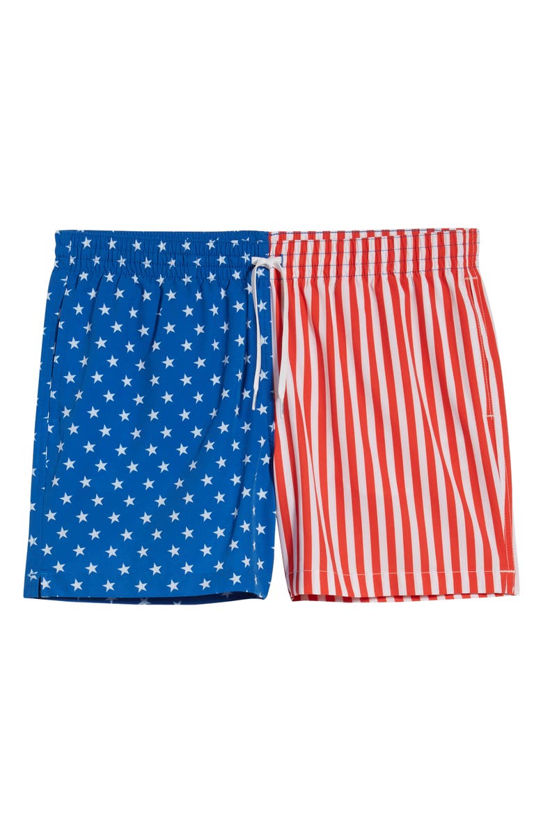Chubbies American Man Print Swim Trunks, Alternate, color, 
