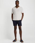 Onia Textured Cotton Johnny Collar Polo