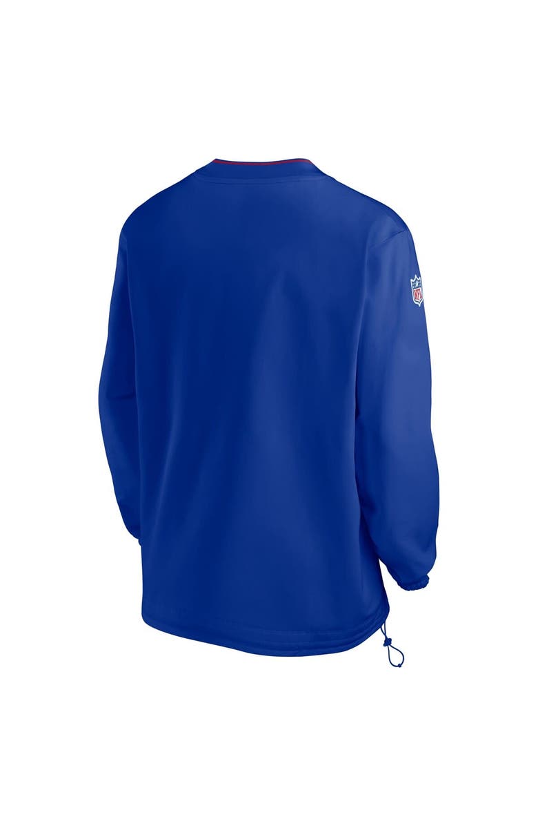 Nike Men's Nike Royal New York Giants 2024 Sideline Throwback Logo Long-Sleeve V-Neck Windshirt, Alternate, color, Royal