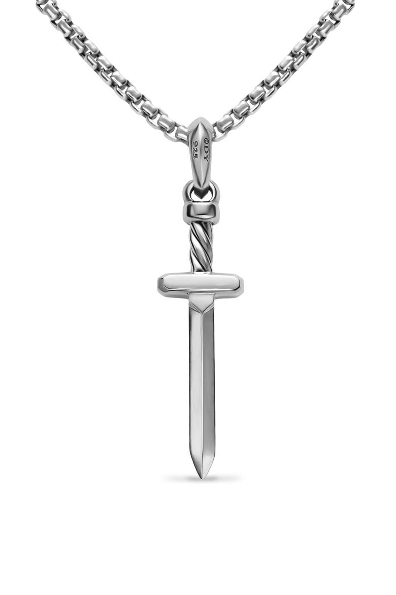 Pavé Diamond Sword Amulet, Alternate, color, SILVER PAVE