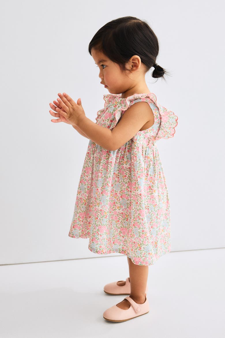Cotton Dress, Alternate, color, Light pink/floral