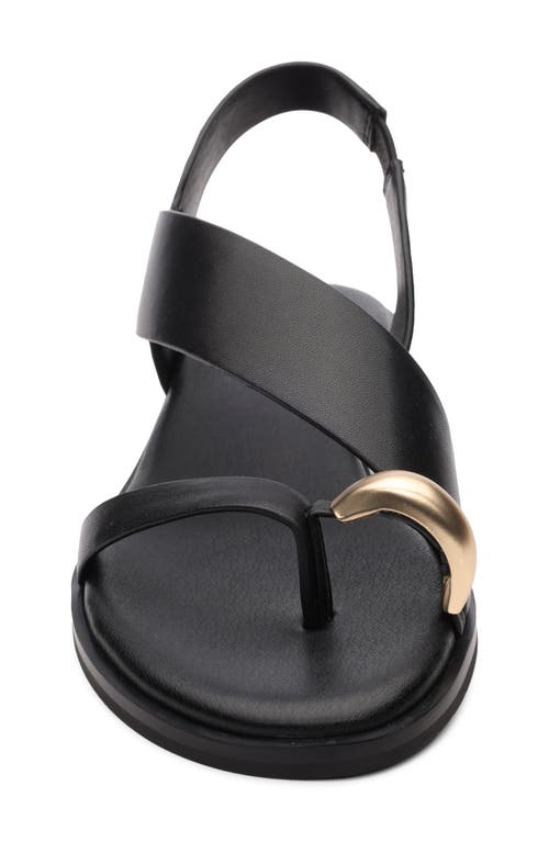 Sanctuary Rumble Womens Leather Slip On Heel Sandals In Black