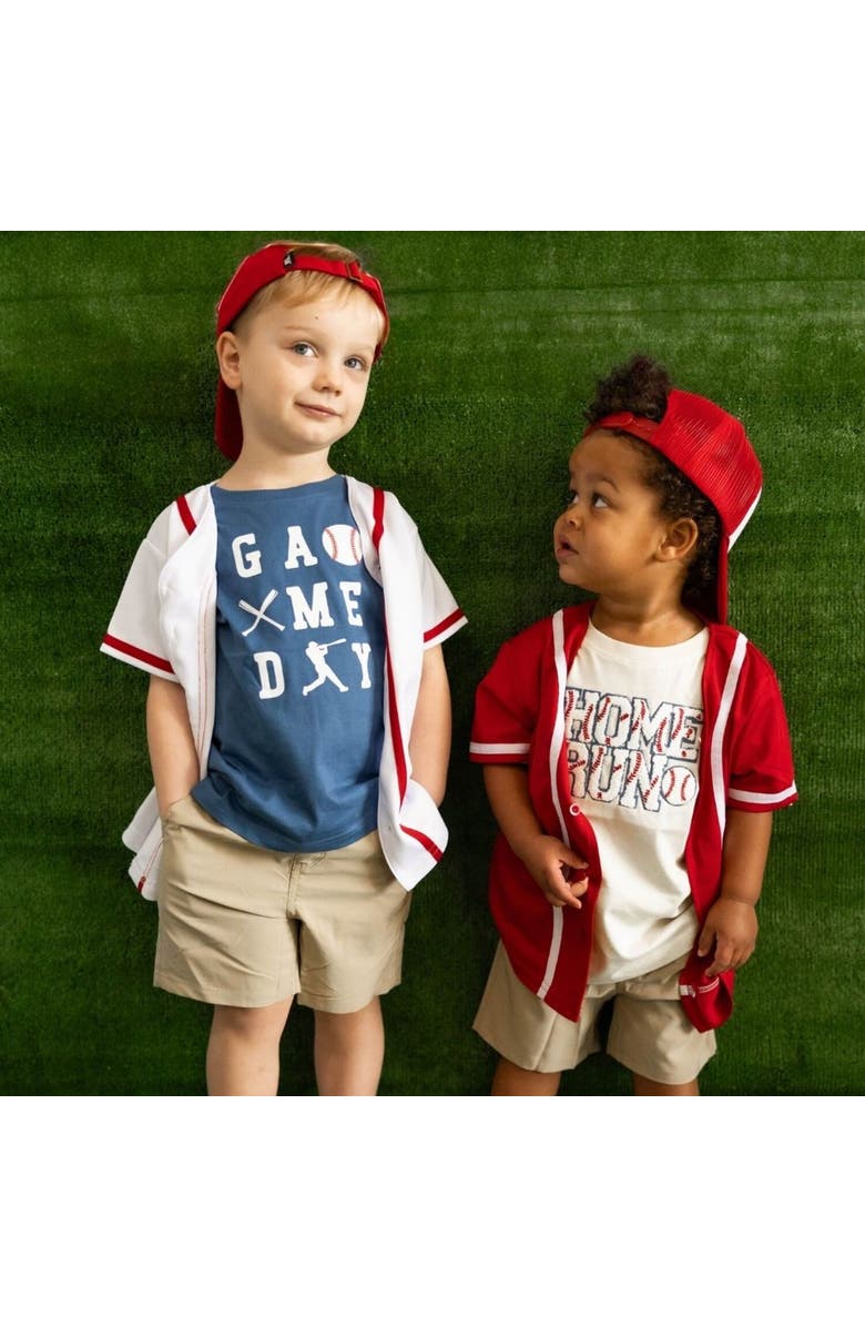 Sweet Wink Home Run Patch Short Sleeve T-Shirt, Alternate, color, Natural