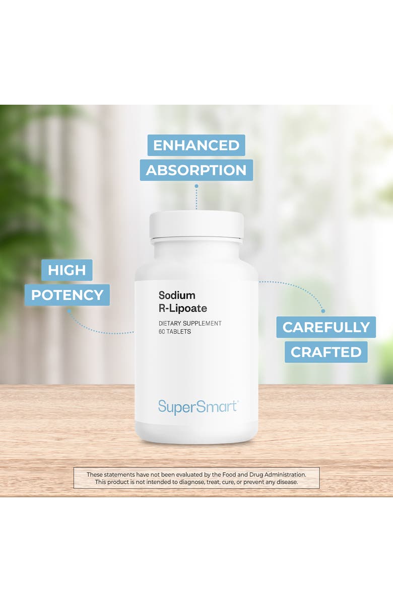 SuperSmart Sodium R-Lipoate 600mg, Alternate, color, 