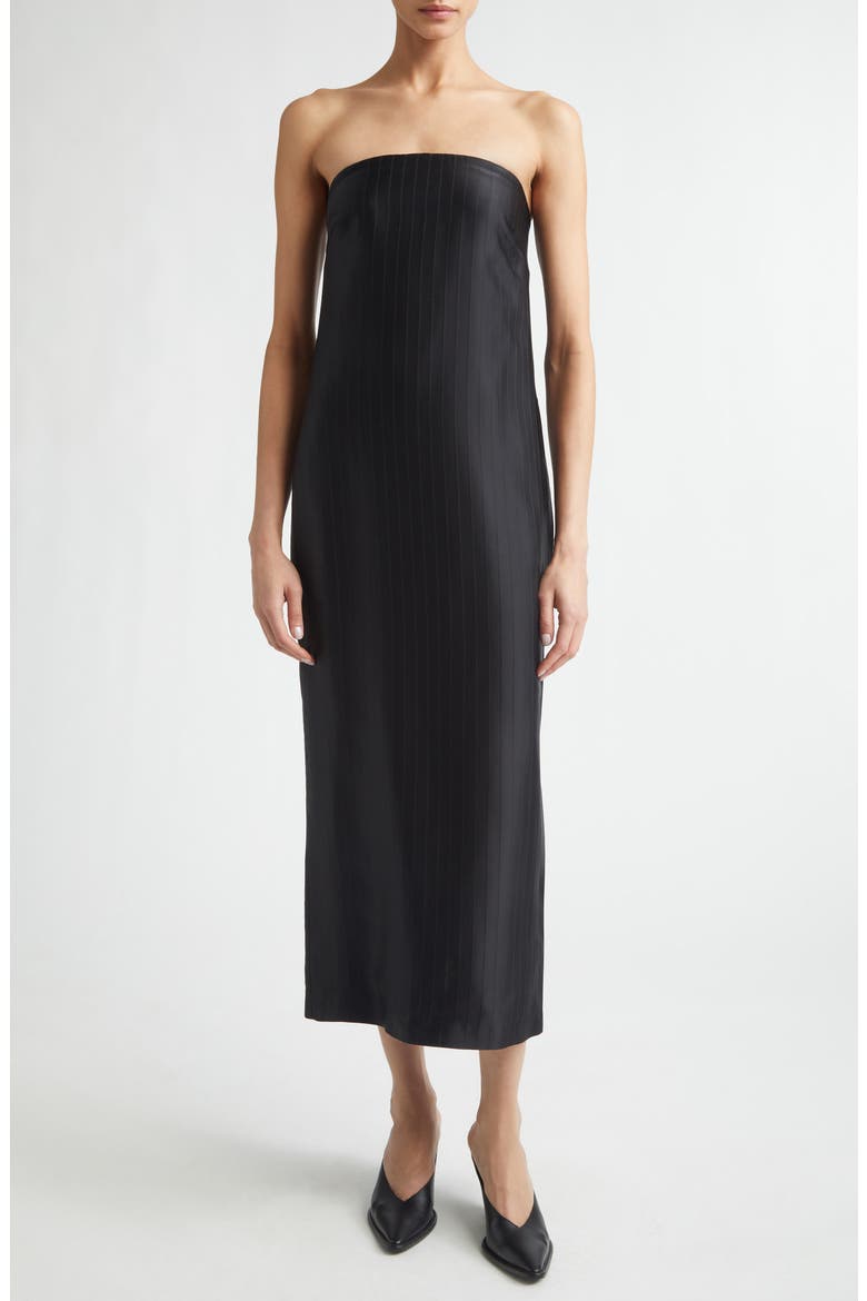 Giulia Strapless Dress, Main, color, BLACK