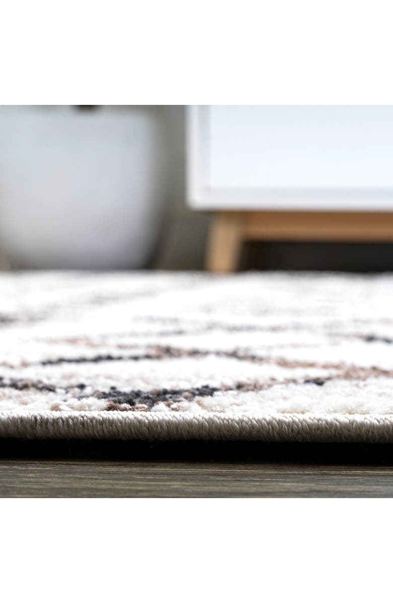 JONATHAN Y Aksil Moroccan Diamond Area Rug, Alternate, color, Ivory/Brown