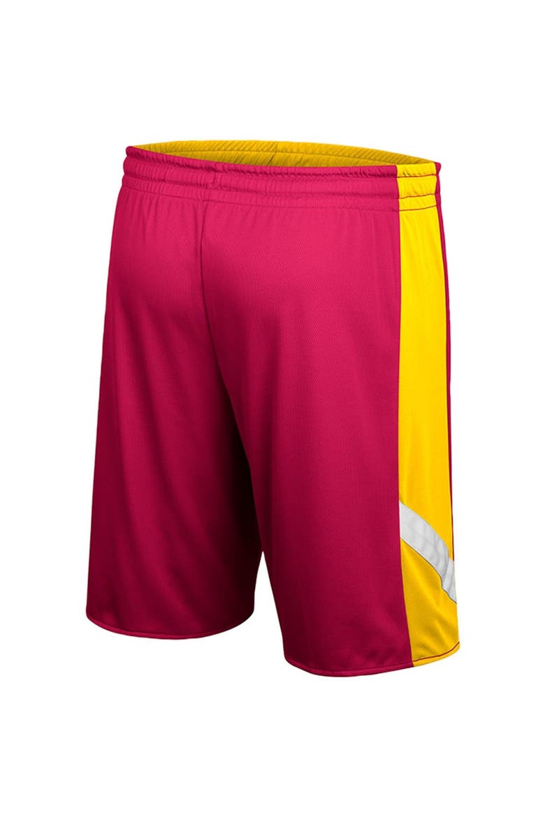 Men's Colosseum Maroon/Gold Arizona State Sun Devils Am I Wrong Reversible Shorts, Alternate, color, Maroon