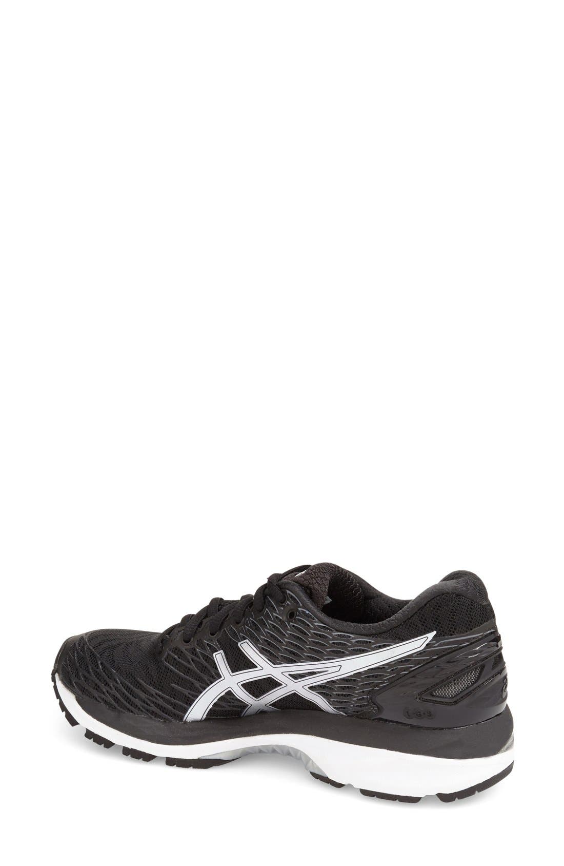 'GEL-Nimbus 18' Running Shoe, Alternate, color, BLACK/ ONYX/ SILVER