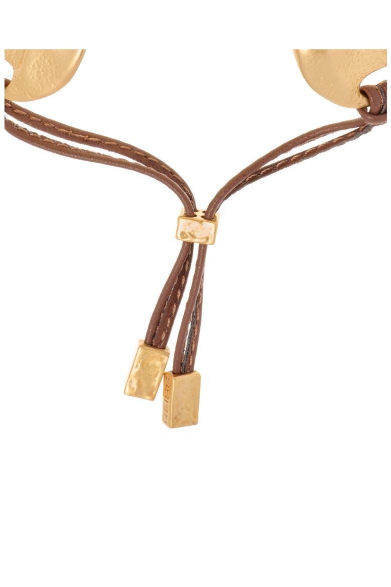 Ona Leather Cord Bracelet, Alternate, color, GOLD TONE / TAN