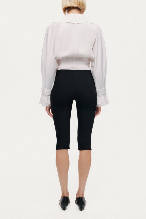 Nocturne Layered Collar Wrap Bodysuit In White
