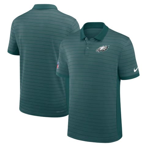 Men's Nike Midnight Green Philadelphia Eagles Sideline Victory Stripe Performance Polo