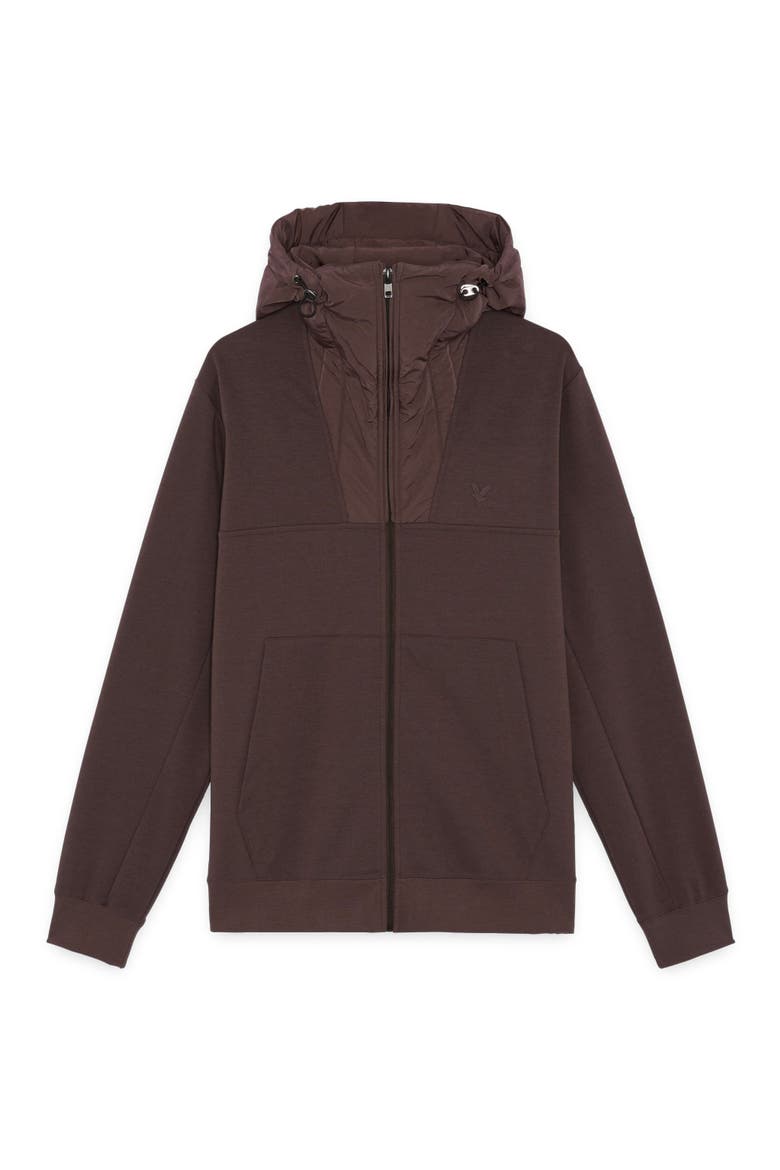 Panelled Hybrid Jacket, Alternate, color, Espresso