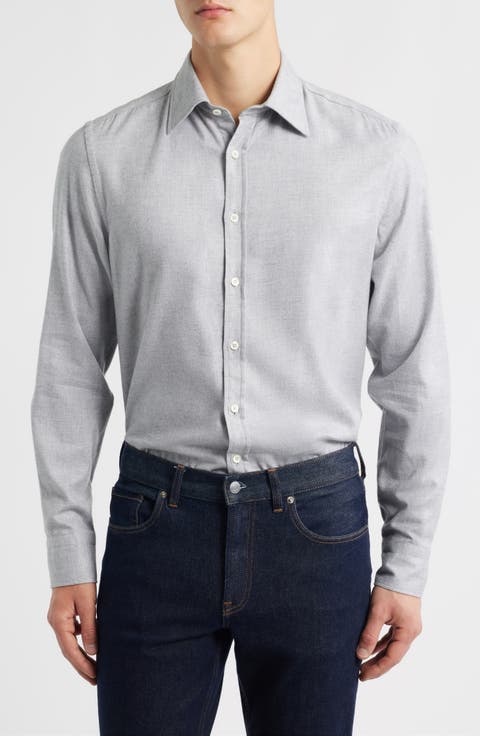 Chevron Regular Fit Dress Shirt