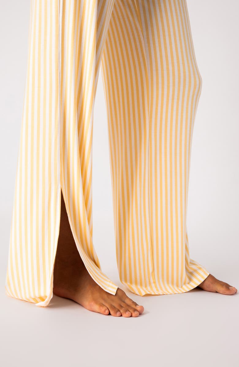 PJ Salvage Lazy Days Stripe Pajamas, Alternate, color, 