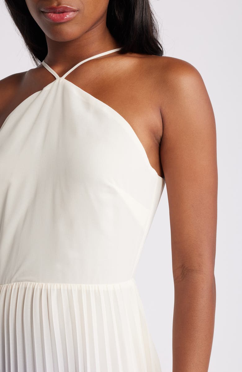 Chelsea28 Dip Dye Halter Pleated Maxi Dress, Alternate, color,