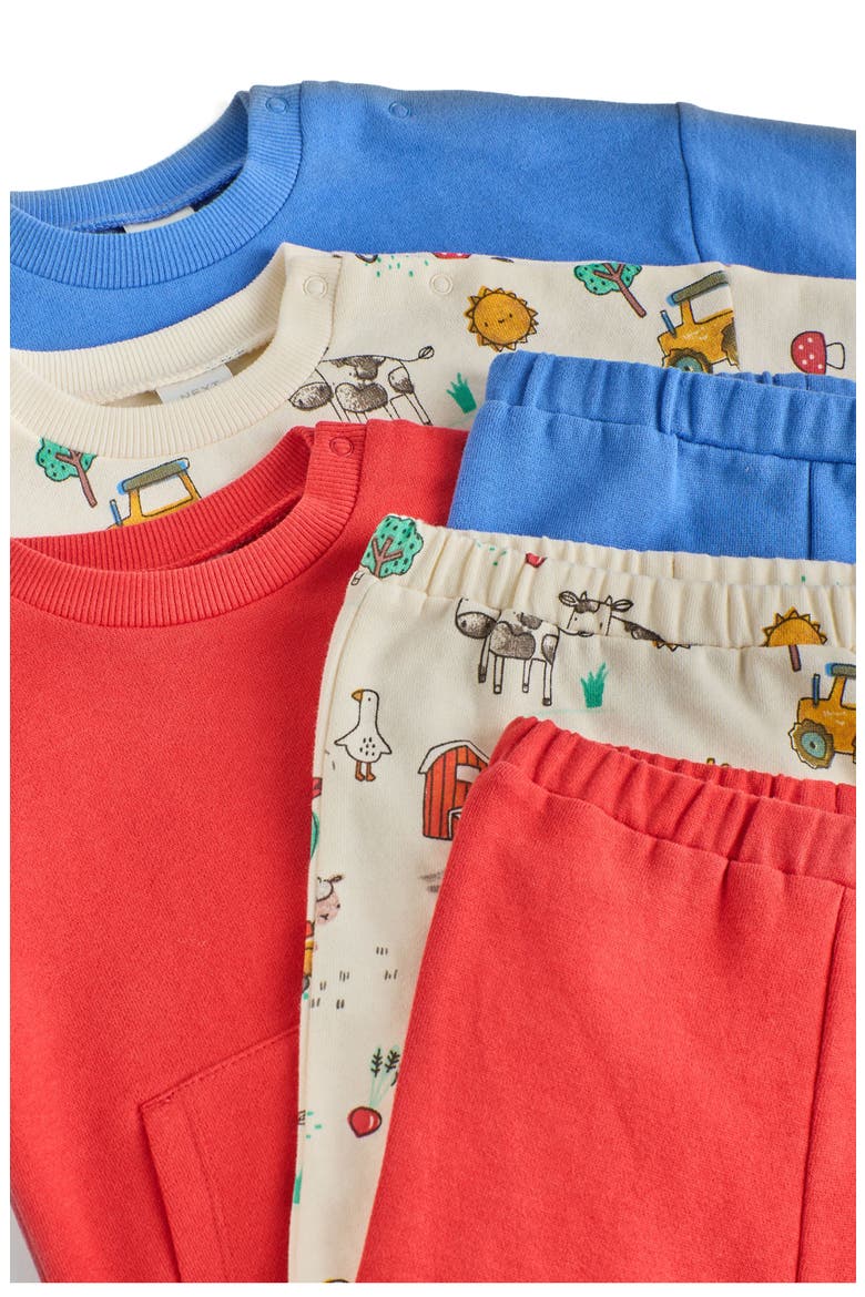 6-Pack Assorted Sweatshirts & Sweatpants Set, Alternate, color, MULTI