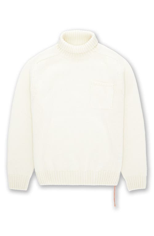 Fortela Mallory Merino Wool High Neck Sweater In White