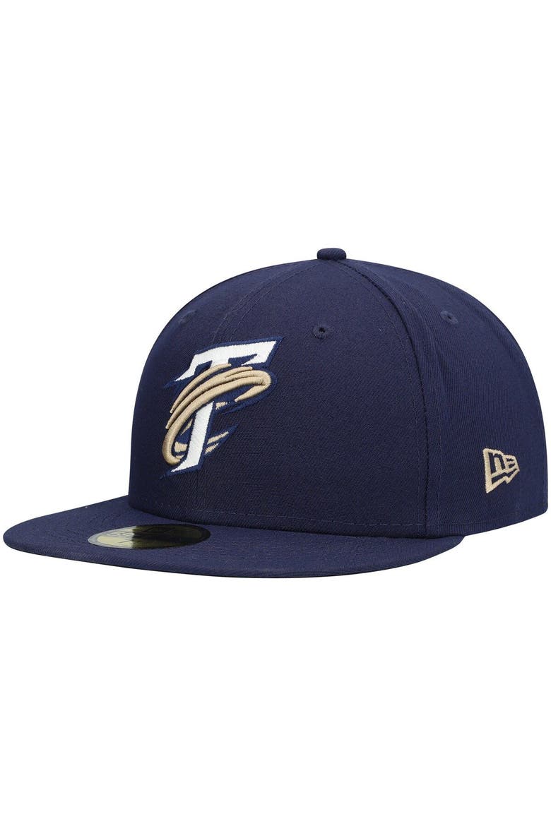 Men's New Era Navy Tri-City Dust Devils Authentic Collection Team Home 59FIFTY Fitted Hat, Main, color, Navy