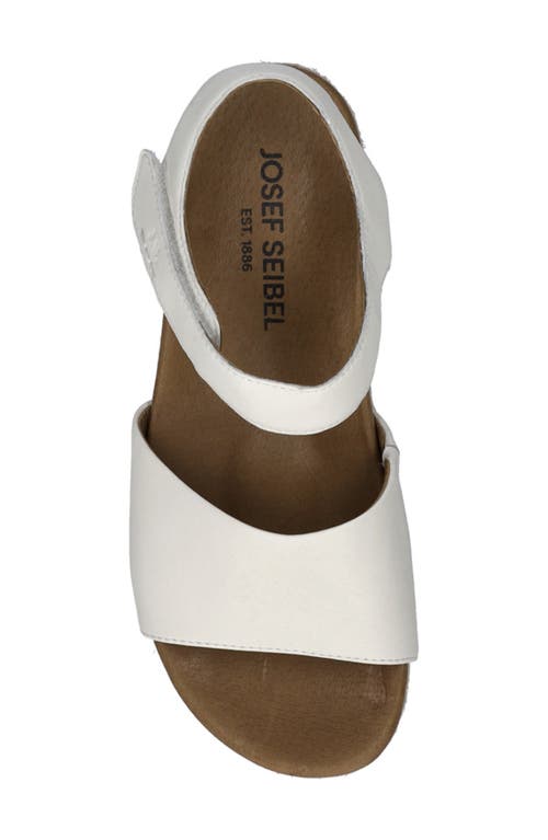 Josef Seibel Miranda Espadrille Wedge Sandal In White