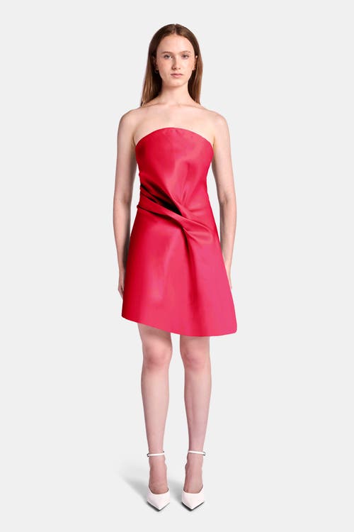 Kate Barton Kate Liquid Mini Dress In Red