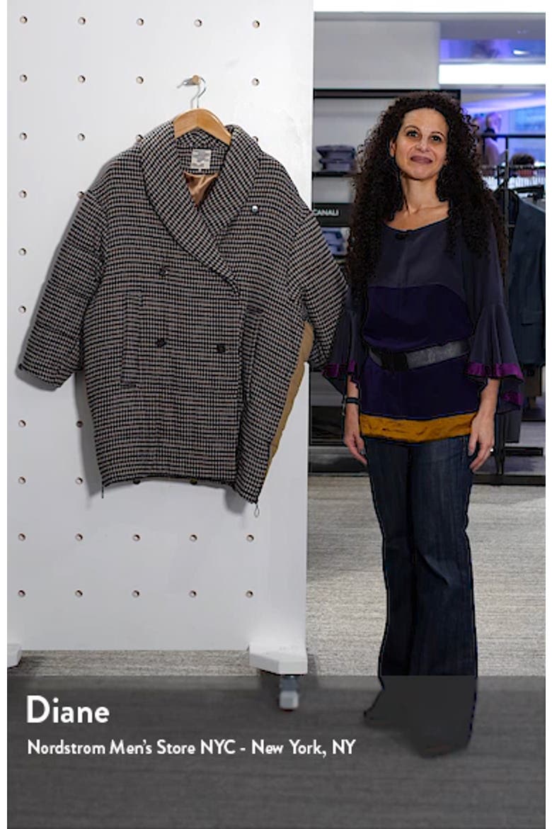 Diri Houndstooth Check Puffer Coat video