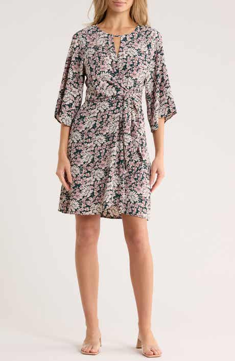 matty m. Raglan Sleeve Midi Dress