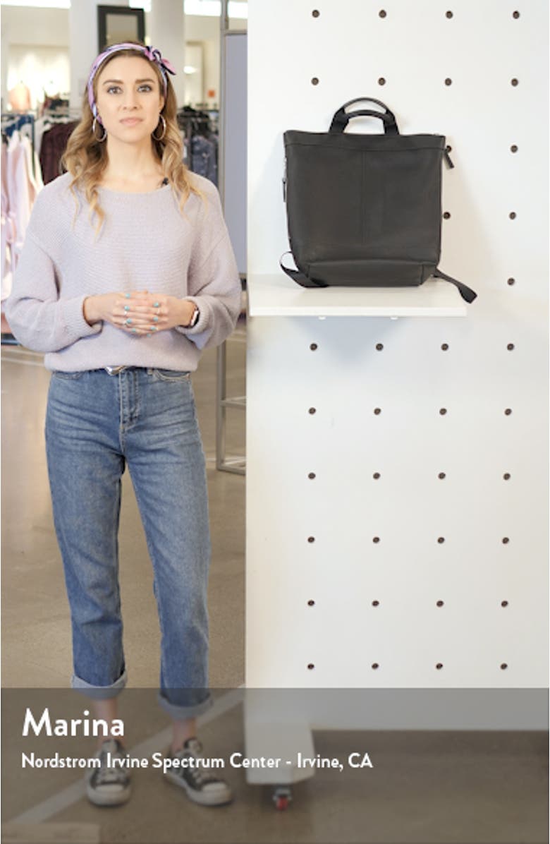 Nikki Leather Convertible Backpack, sales video thumbnail