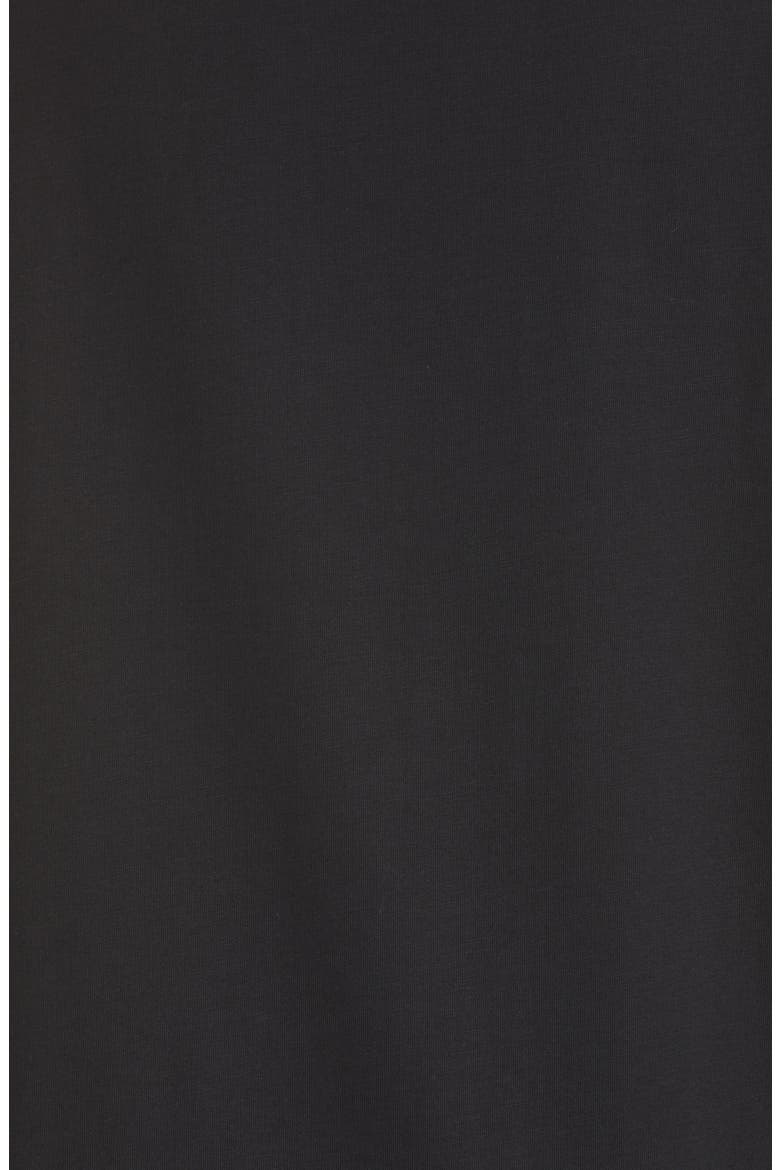 Ruched Cotton Tee, Alternate, color, BLACK